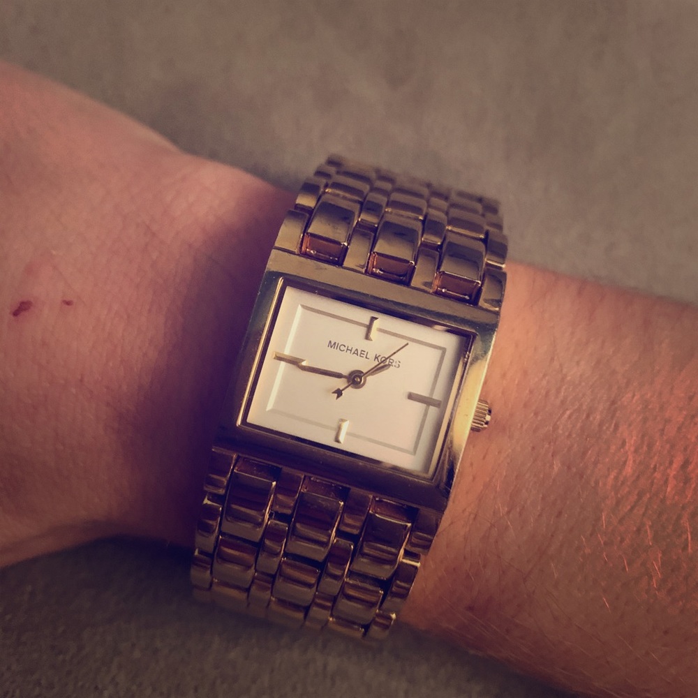 Women’s Square Gold Michael Kors Watch